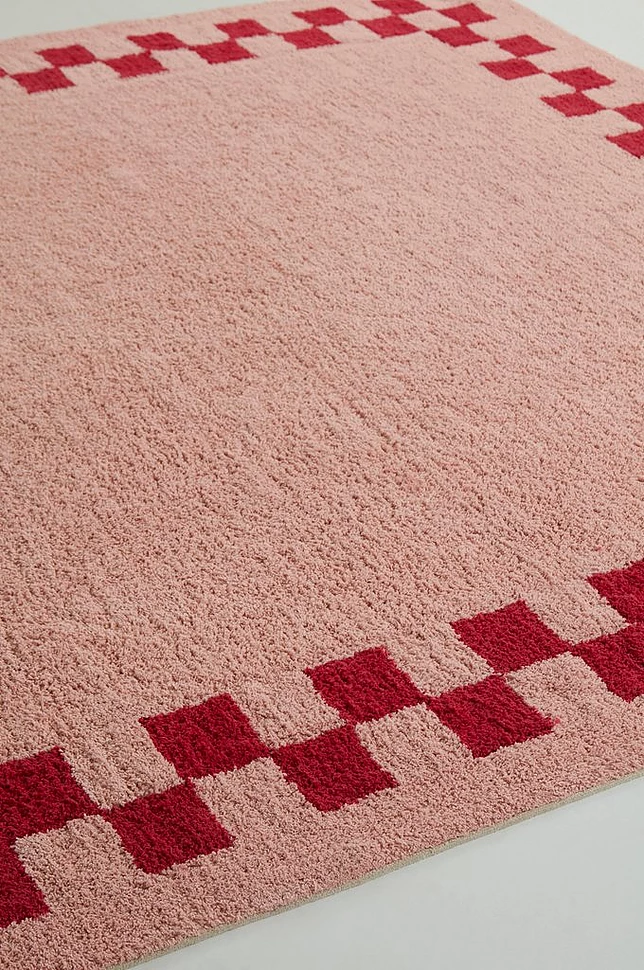 MAPLE kvadratisk teppe med luv 250x250 cm