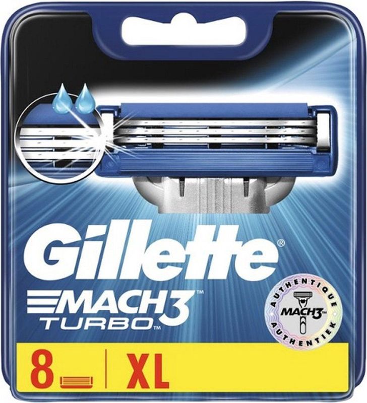 Gillette Mach3 Turbo - Scheermesjes - 8 Stuks