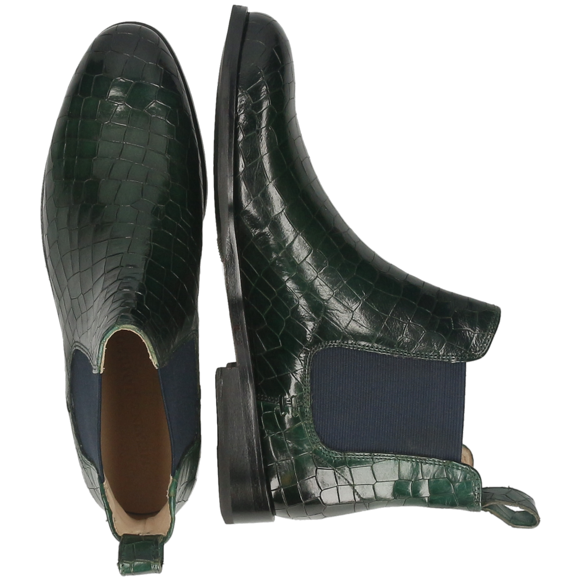 SUSAN 10 - Bottines à talon plat | Vert