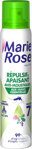 Marie Rose Répulsif Et Apaisant Anti-Moustiques Aux Huiles Essentielles 7h Spray 150ml