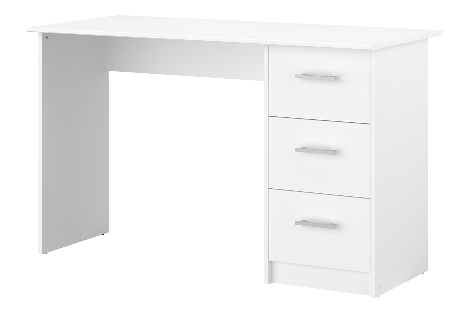 Ifinity skrivebord Hvit foliert med 3 skuffer