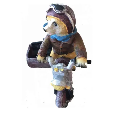 3 Pagen Seitenwagen Motorrad Dekofigur Handyhalter Erdmännchen bis 6 cm