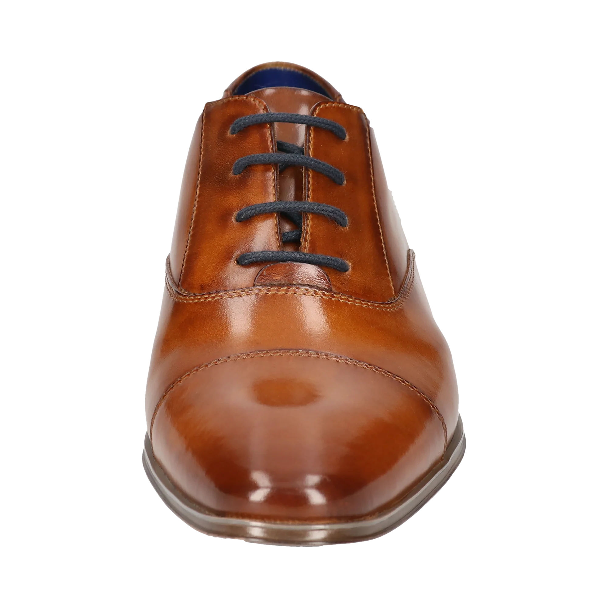 Leder Business Schnürer cognac
