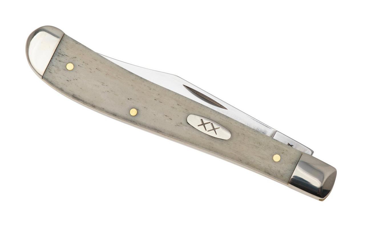 Case Slimline Trapper 13312 Smooth Natural Bone 61048 SS, zakmes