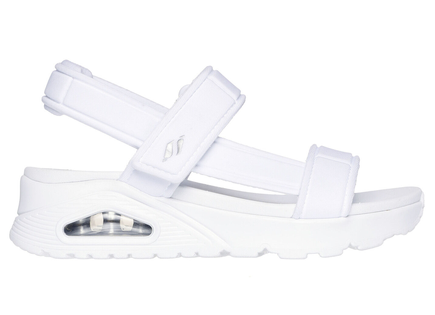 SKECHERS Sandale aus dehnbarem Textilmaterial
