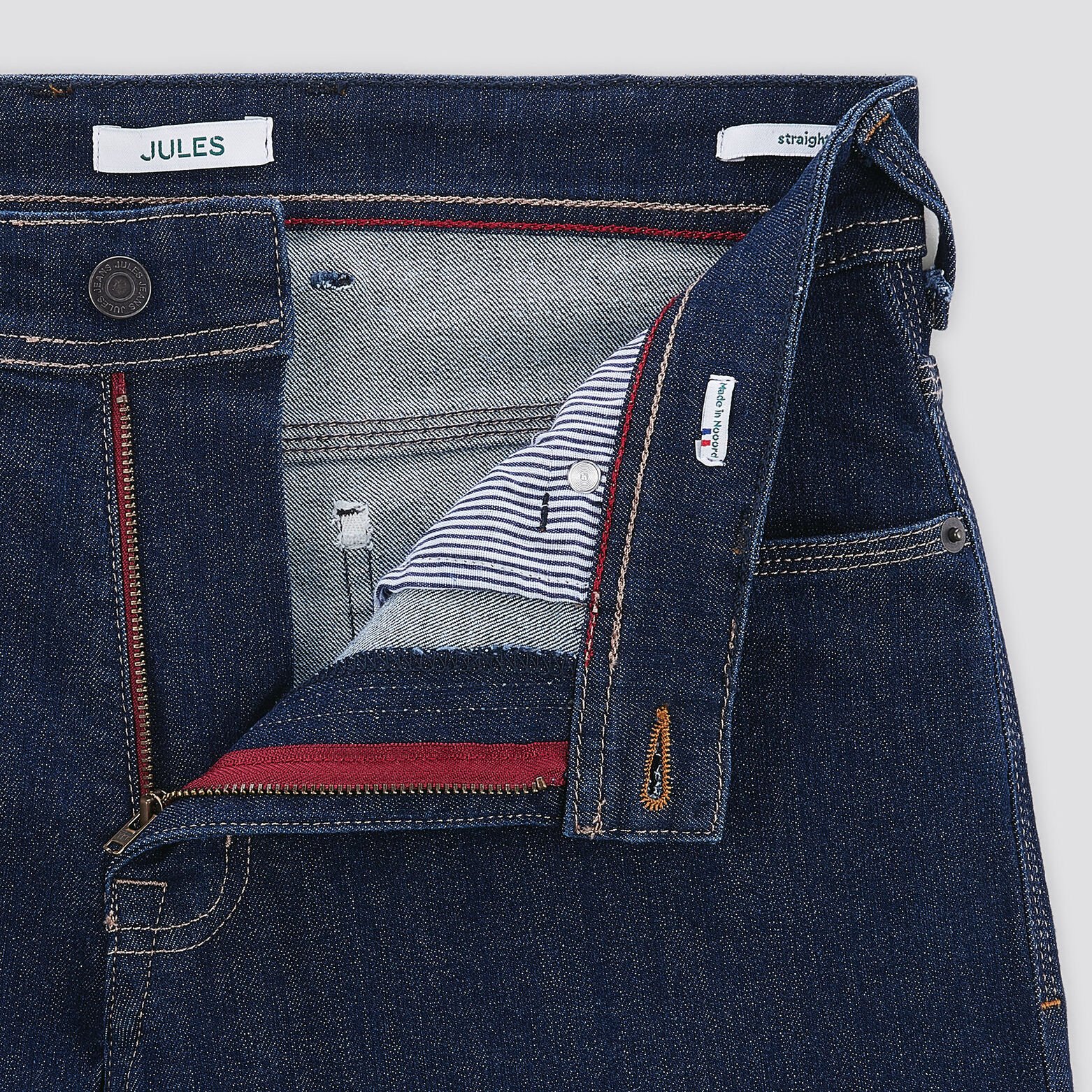 Jean straight cinq neuf édition n°2 Made in France Bleu