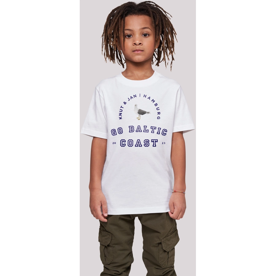 F4NT4STIC T-Shirt Möwe Knut & Jan Hamburg weiß