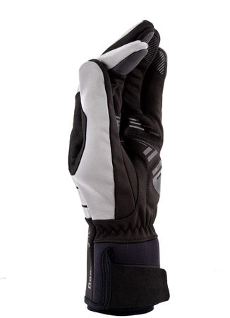 BEAM LIGHT reflektierende Unisex-Softshell-Handschuhe  silber  S=7