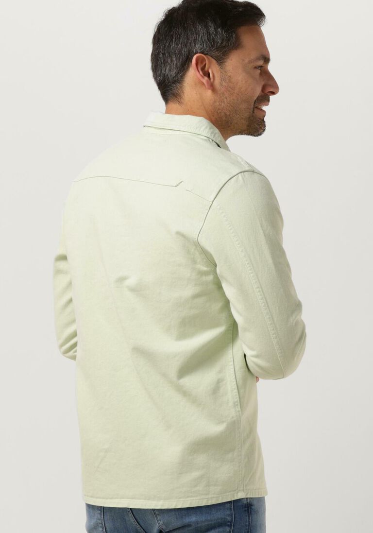 PUREWHITE groene purewhite overshirt twill overshirt with big pocket at chest