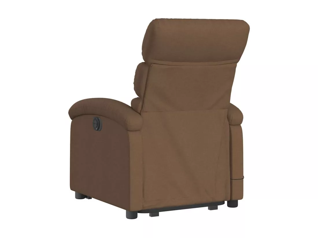 Fauteuil massant inclinable Marron Tissu