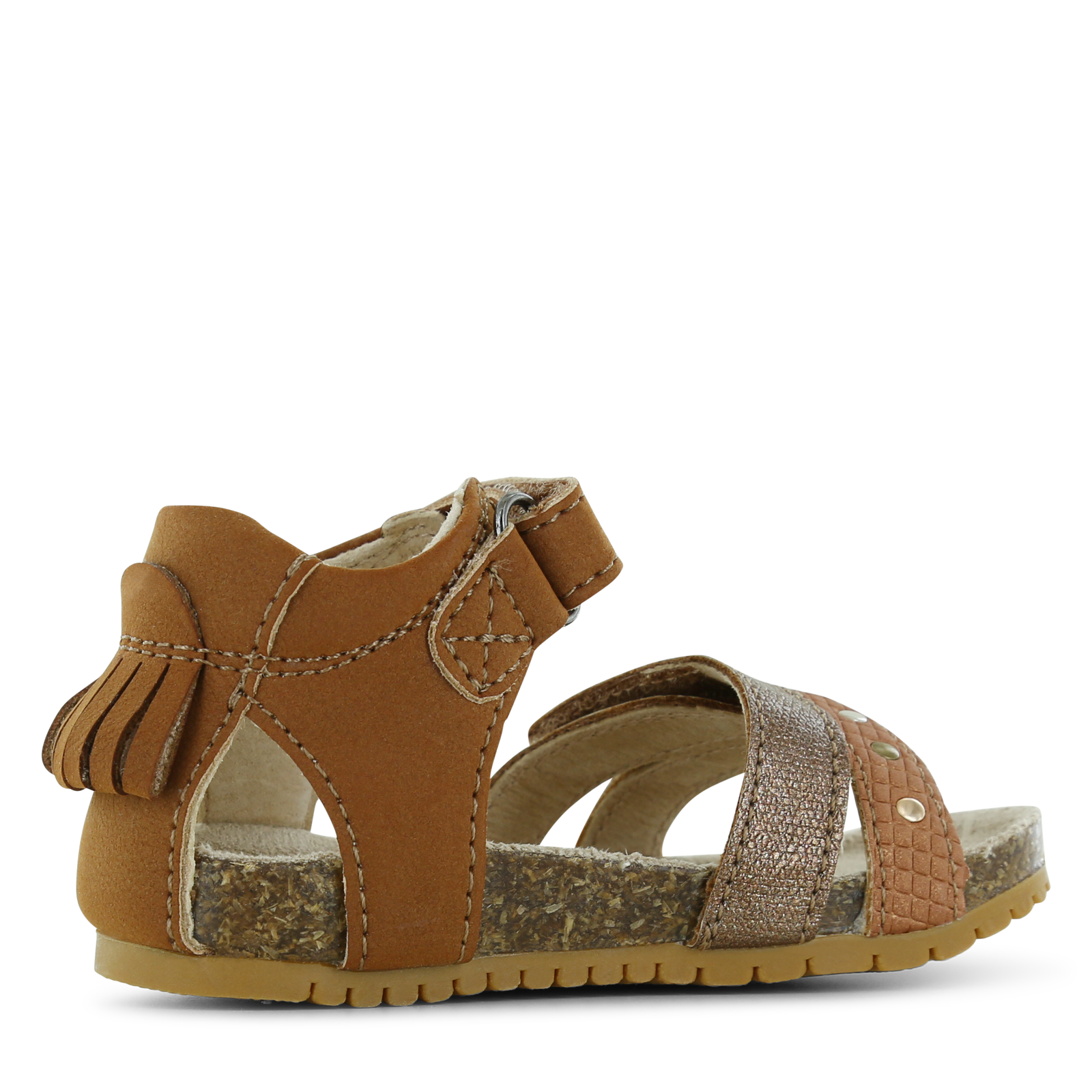 Shoesme bruine sandaal met hartje Microleer | Meisjes schoenen