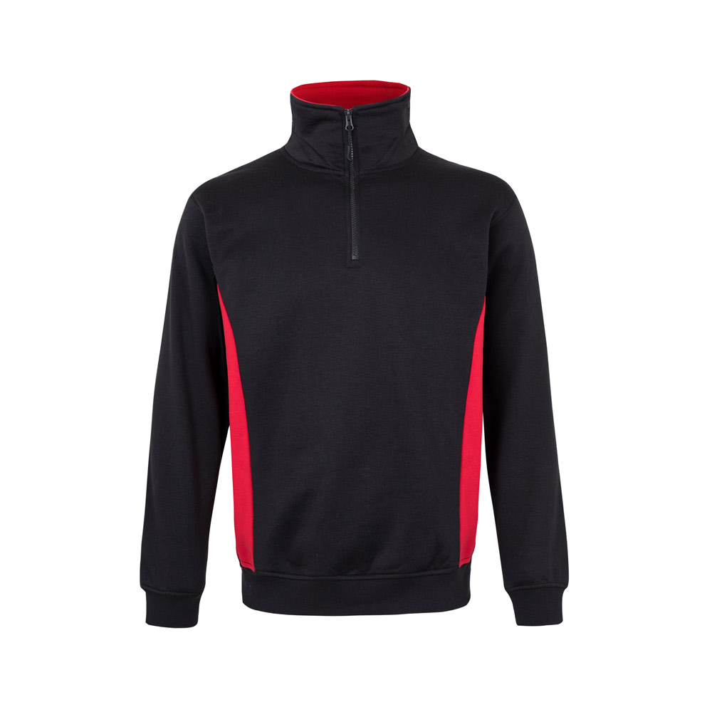 Velilla 36044 - Sweat bicolore en éponge (260g/m²), en polyester (65%) et coton (35%)