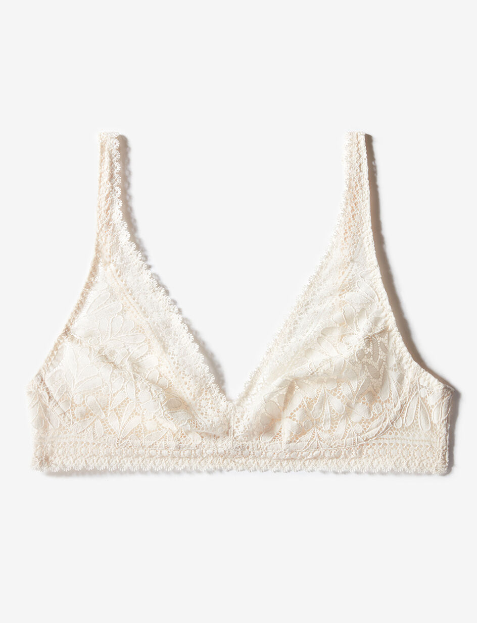Soutien-gorge sans armatures - blanc rosé