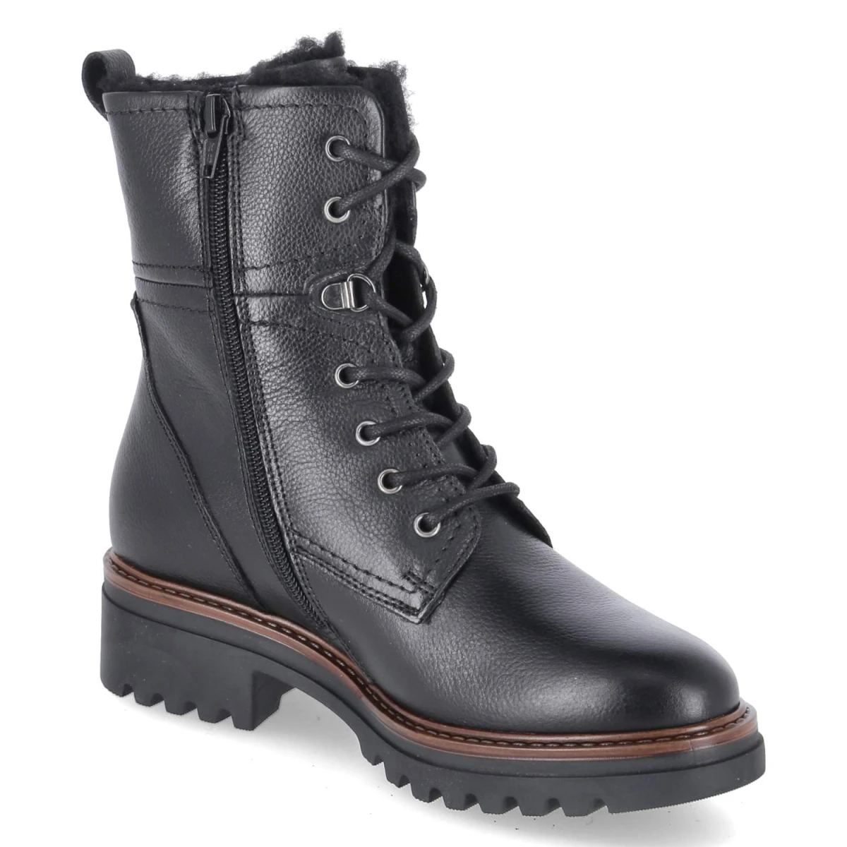 TamarisWinterschnürstiefeletten - BLACK LEATHER