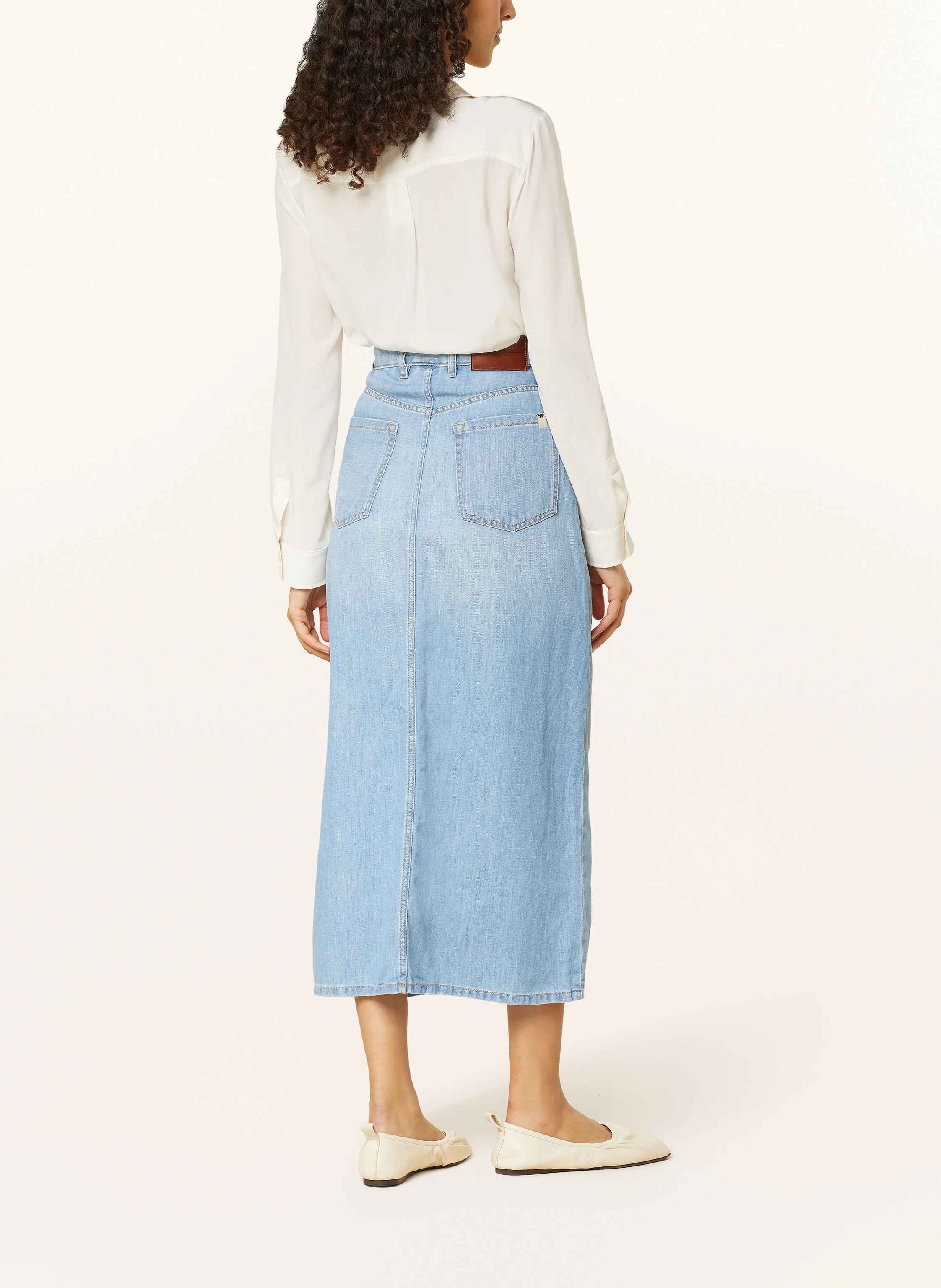 WEEKEND Max Mara Jeansrock GELADA mit Leinen