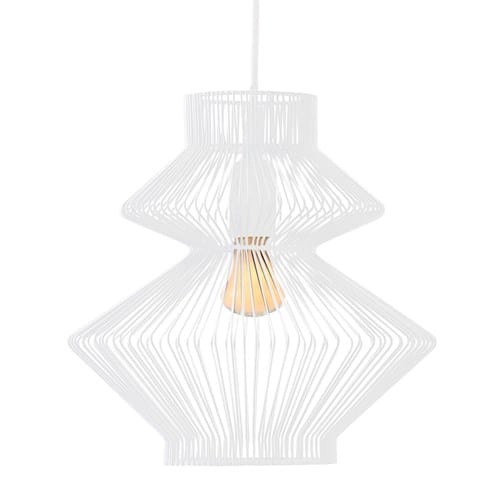 Suspension design métal blanc