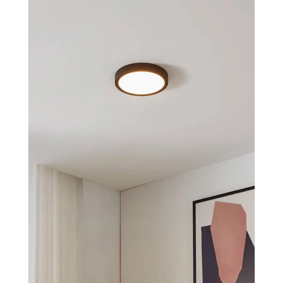 EGLO Fueva-Z Plafonnière - LED - 21 cm - Zwart