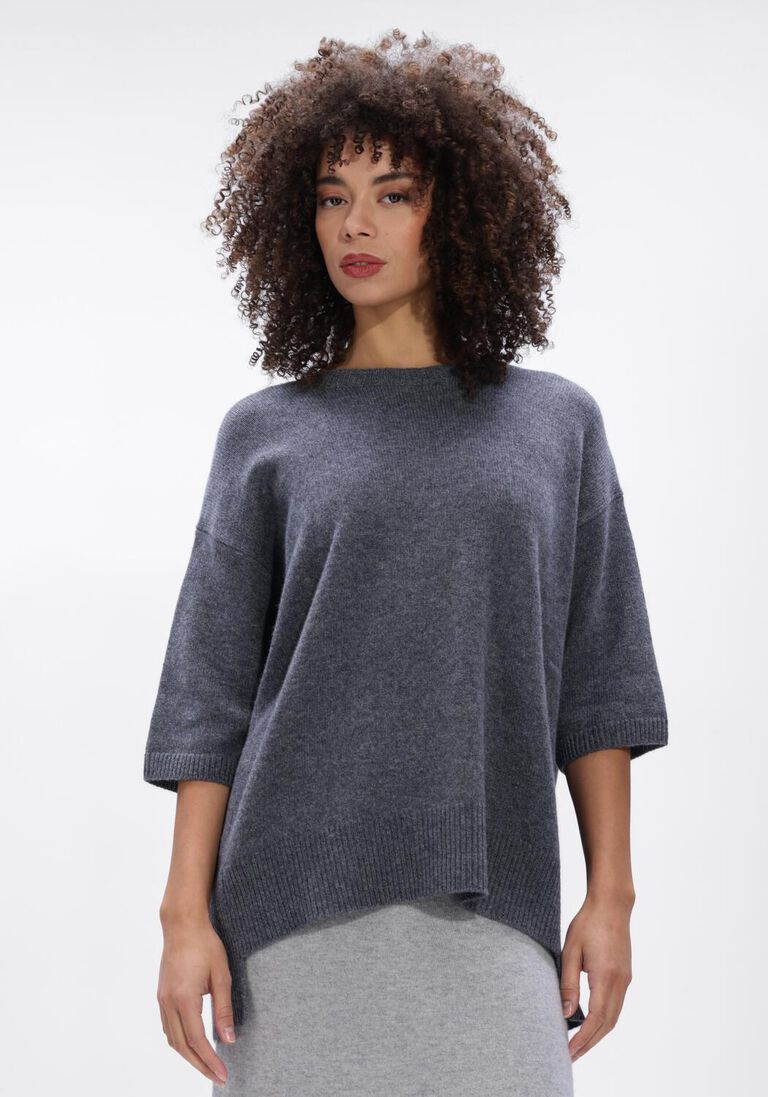 donkergrijze lisa yang trui camille sweater