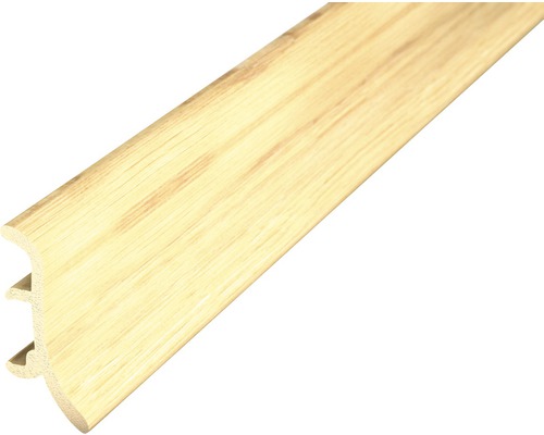 Geschuimde plint, rustiek eiken, 48 x 2500 mm
