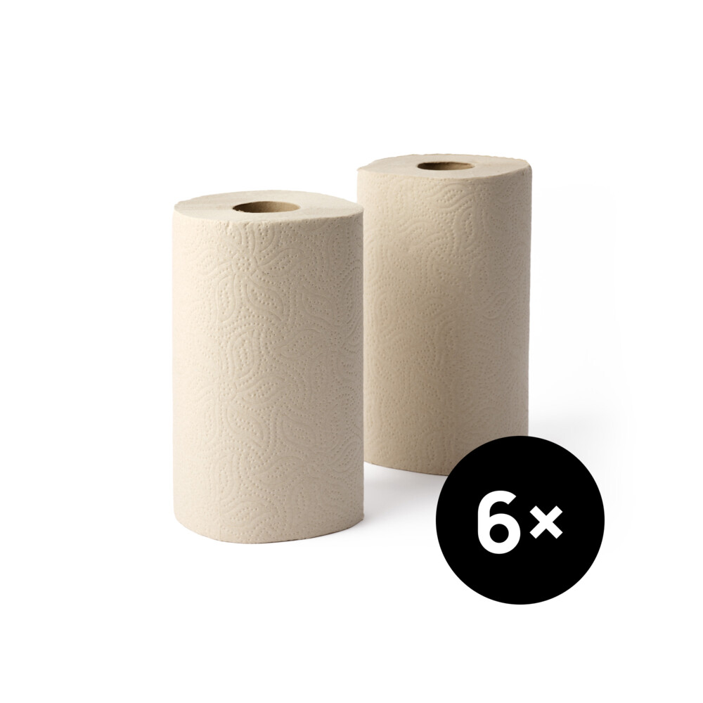 ZO Keukenpapier Ongebleekt XXL 2 Laags6 stuks