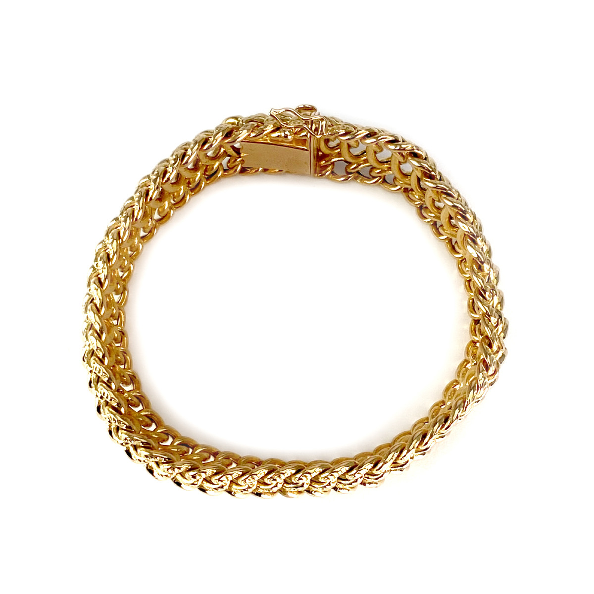 Bracelet d'occasion or 750 jaune maille fantaisie