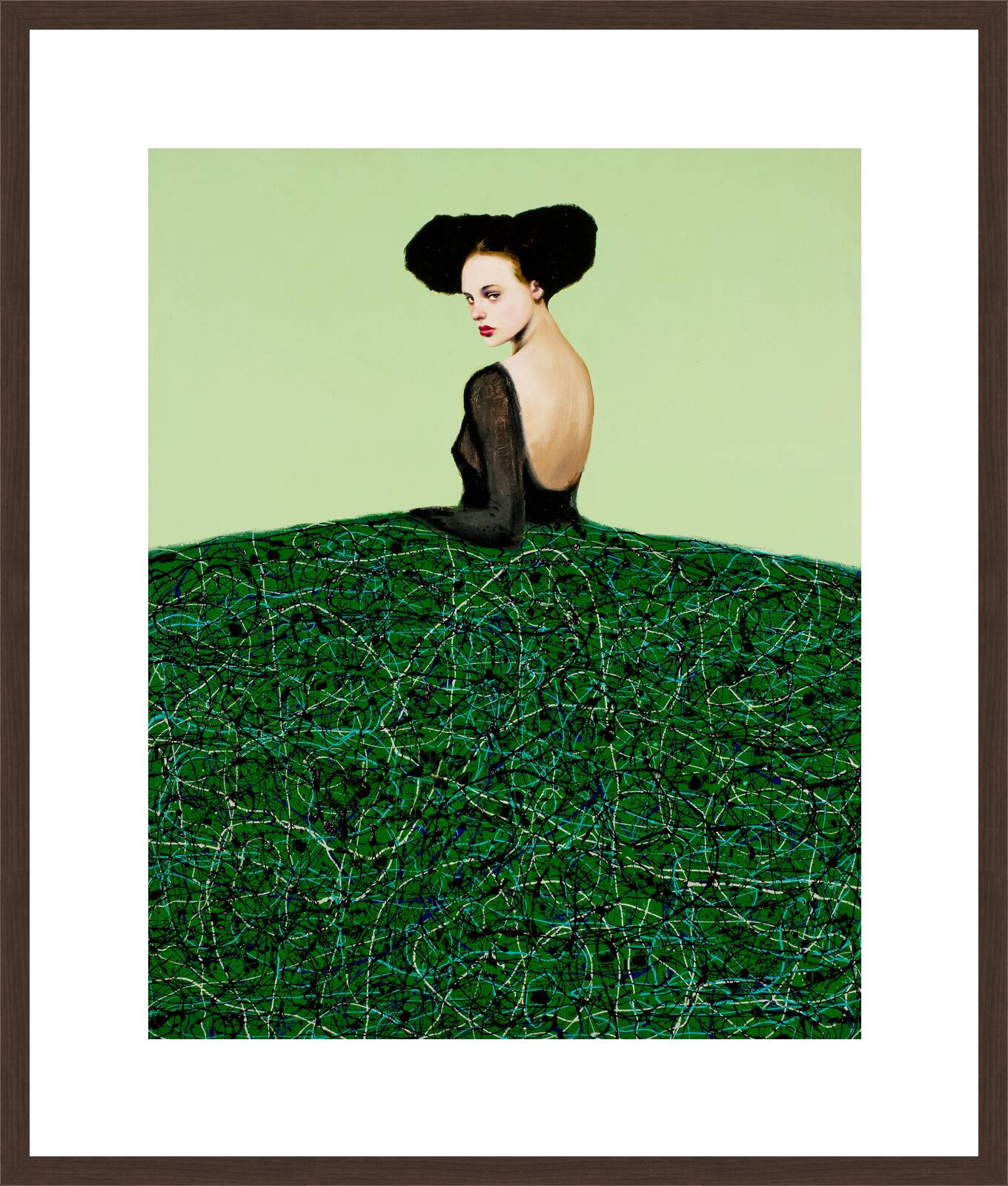 Menina Verde by Alfredo Palmero - Limited Edition. Edition of: 150. Signed.