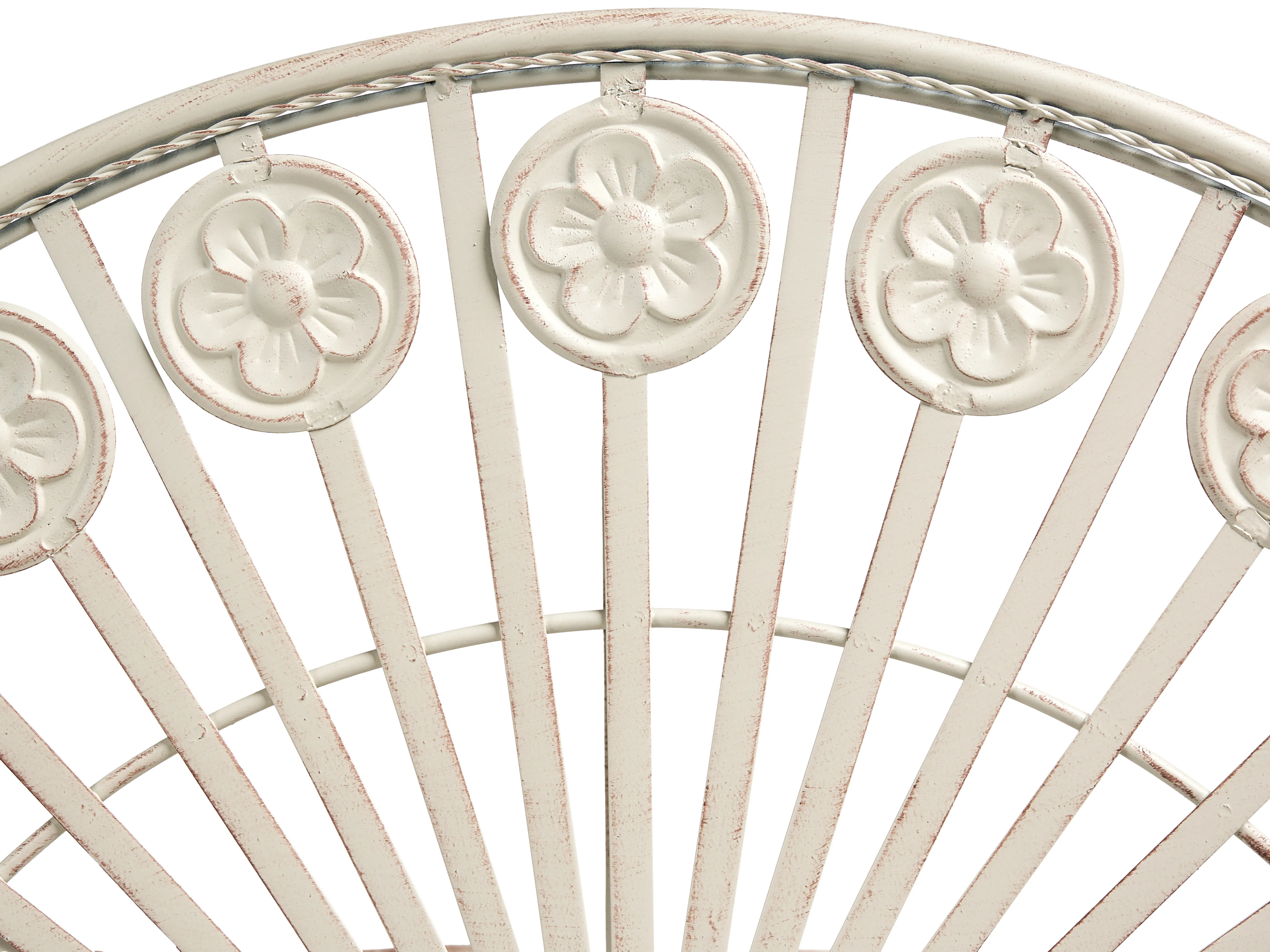 Bistrotafel COGGIA 80 cm 37 cm Metaal Lichtbeige