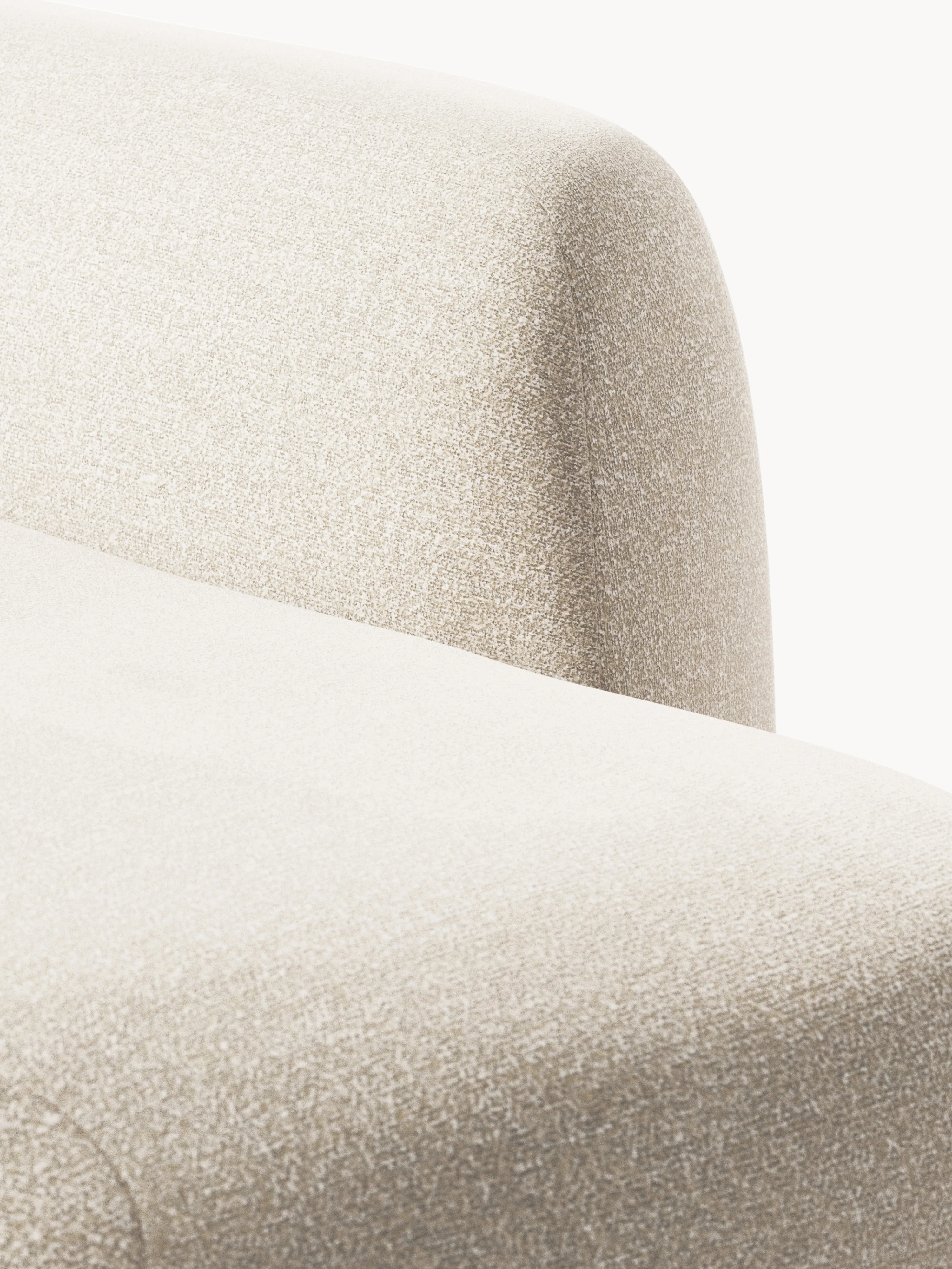 Modulaire bouclé XL hoekbank Wolke met chaise longue