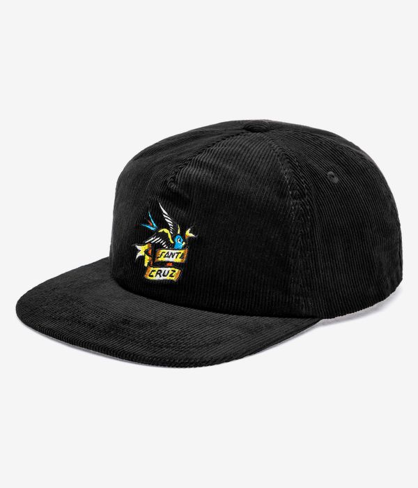 Santa Cruz Sommer Sparrow 5 Panel Cap (black cord)