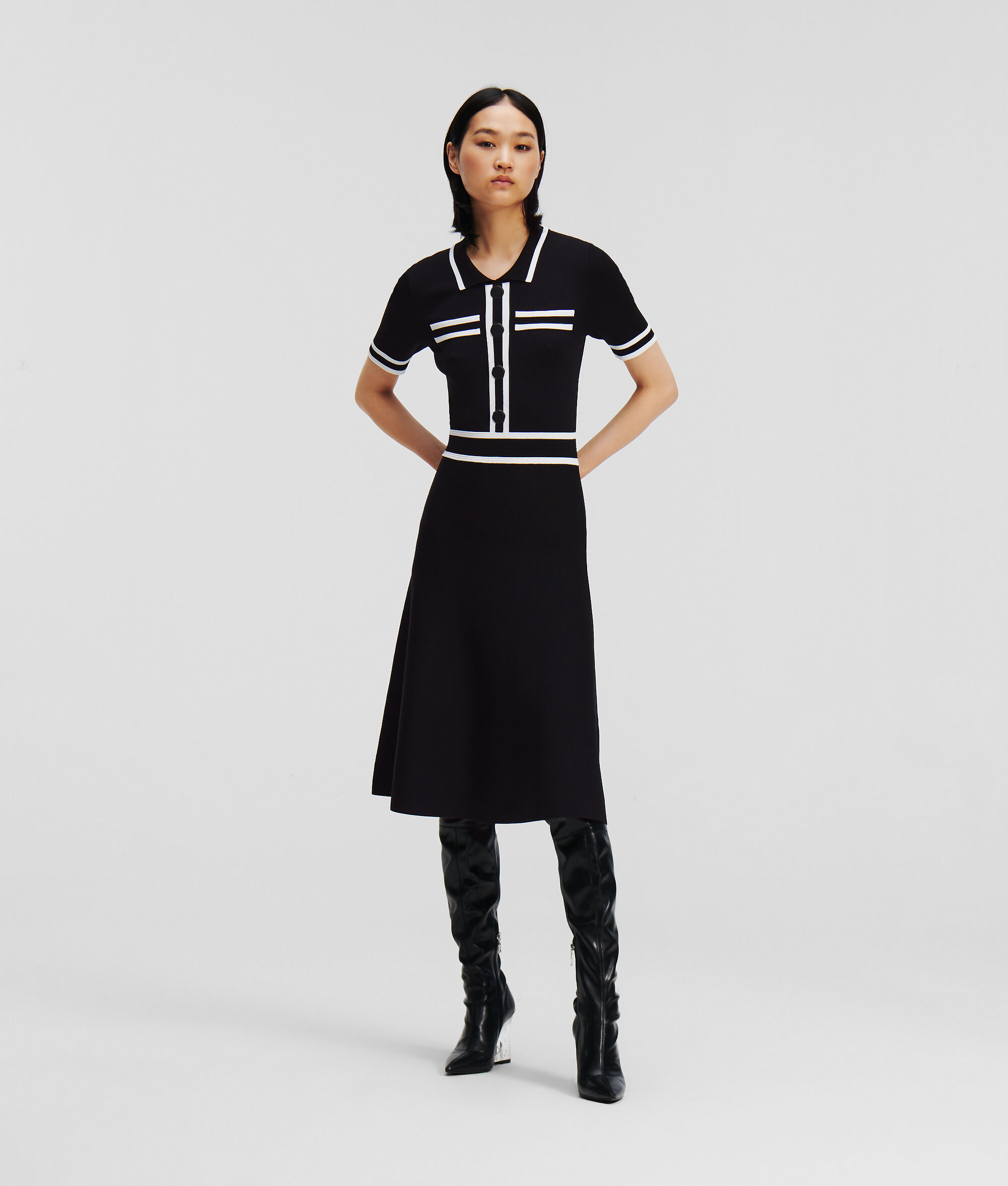 ROBE POLO EN TRICOT