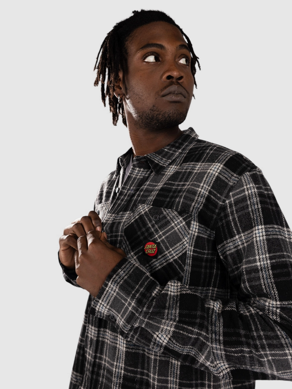 Santa Cruz Apex Shirt black check