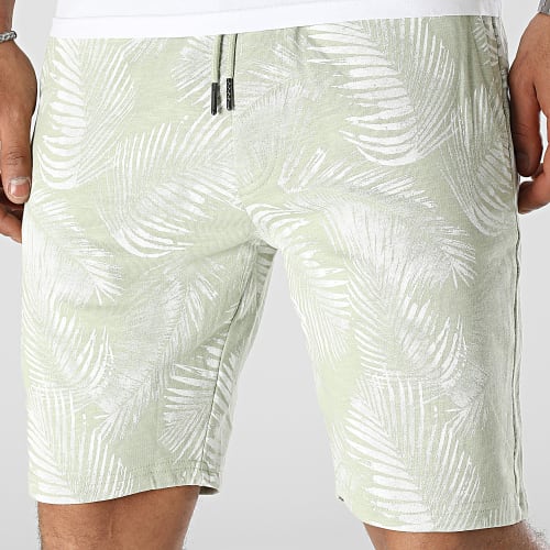 Short Jogging Perry Life Vert Kaki Clair Floral