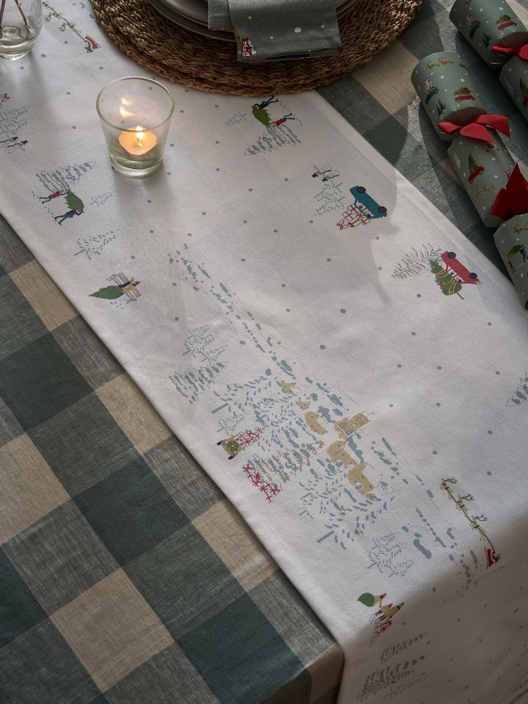 Sophie Allport Wonen voor Kerstmis Tafelloper met rand