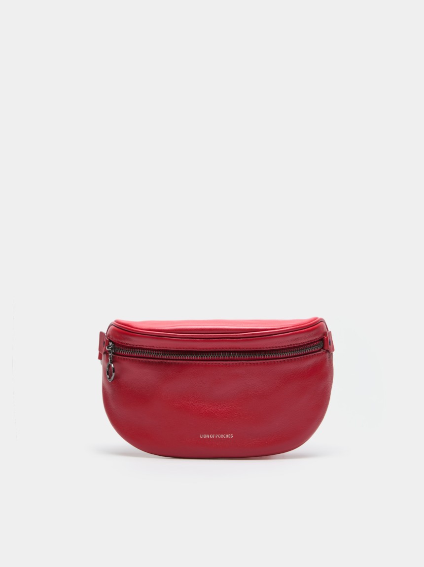 Bolsa de cintura em pele