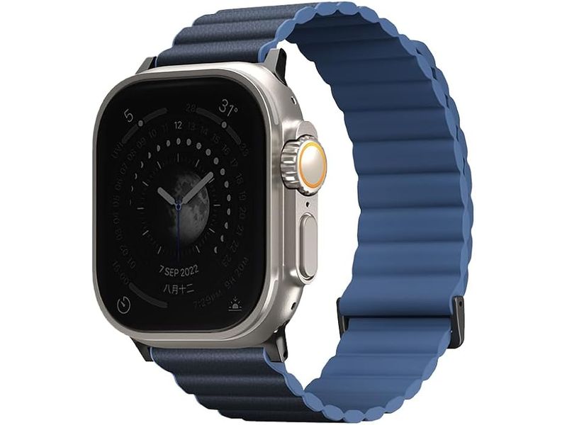 Uniq Armband Revix Premium Apple Watch 49/46/45/44 mm Blau Passend zur Apple Watch 49/46/45/44 mm