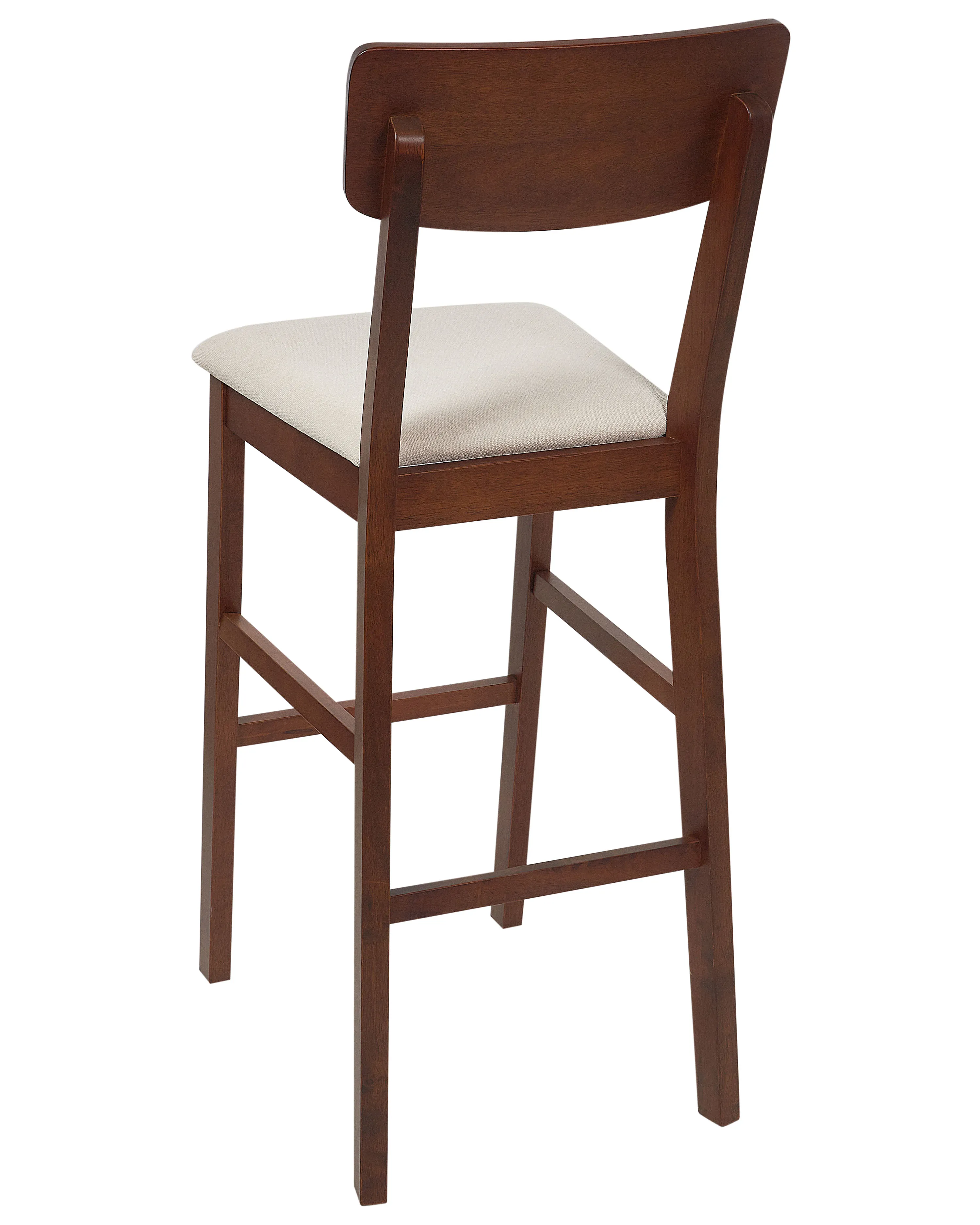 Set van 2 barstoelen AMBLER Donkerbruin/beige
