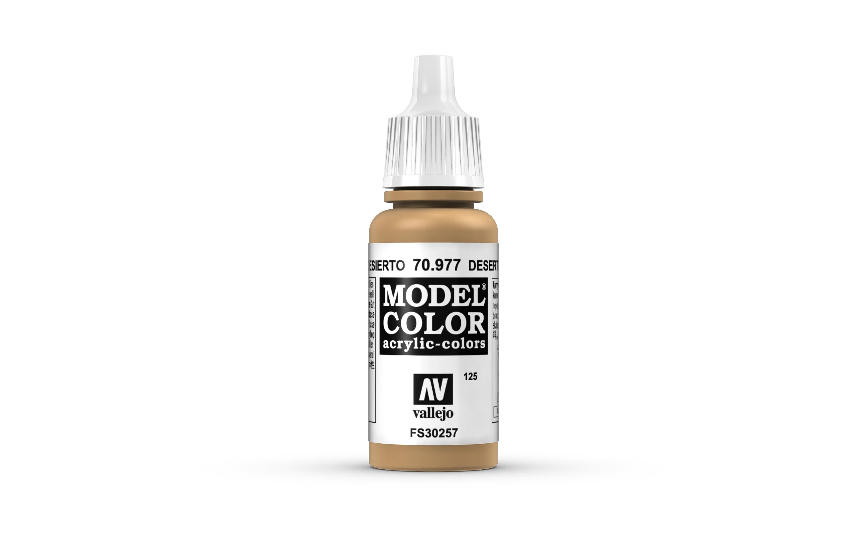 Acrylfarbe Matt, Wüstengelb 17 mlModel Color Desert Yellow