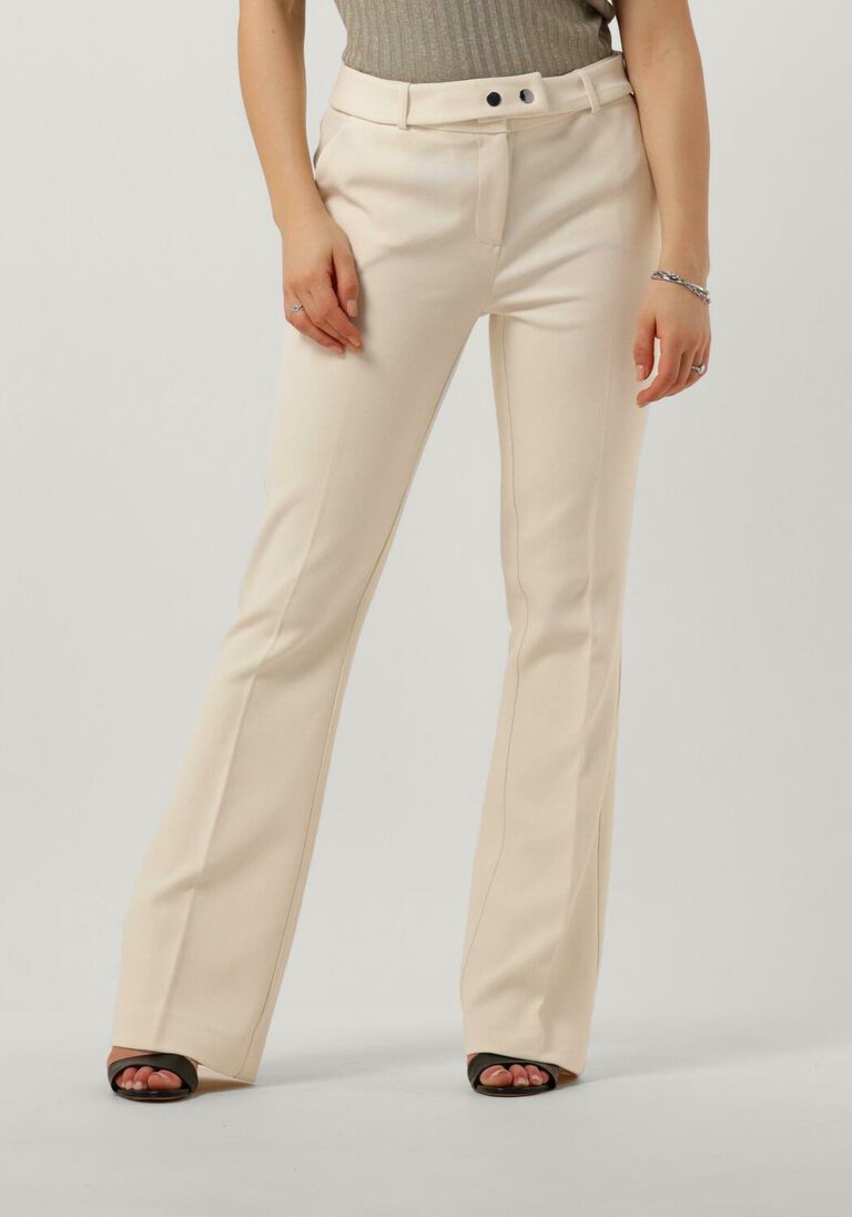 AAIKO ecru aaiko pantalon flarene vis 420