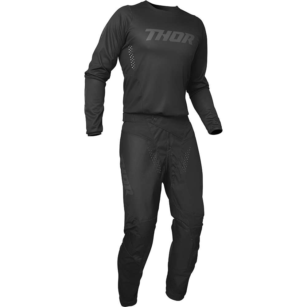 Thor Motocross - Maillot Pulse Blackout Noir