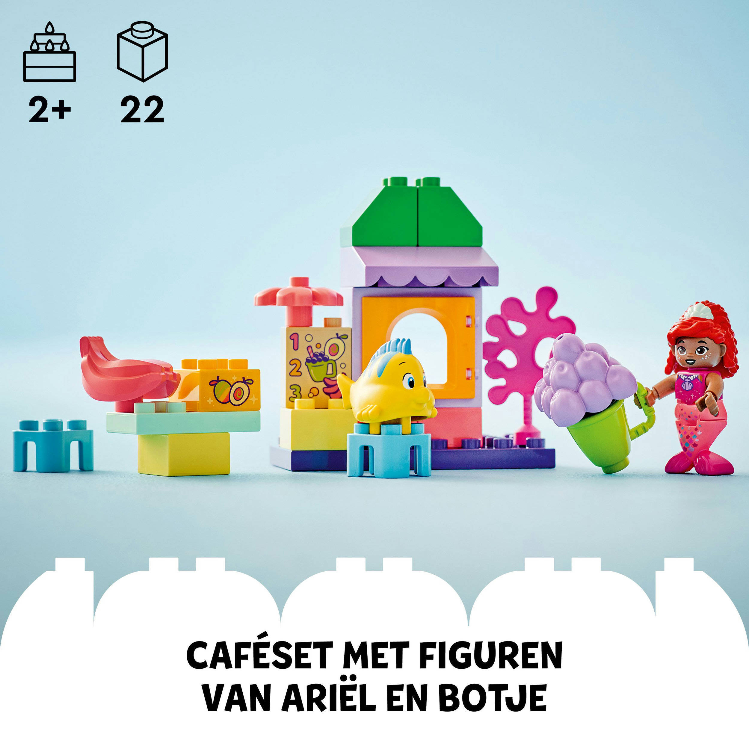 LEGO Disney Kraampje van Ariël en Botje Bouwbaar De Kleine Zeemeermin Speelgoed 10420