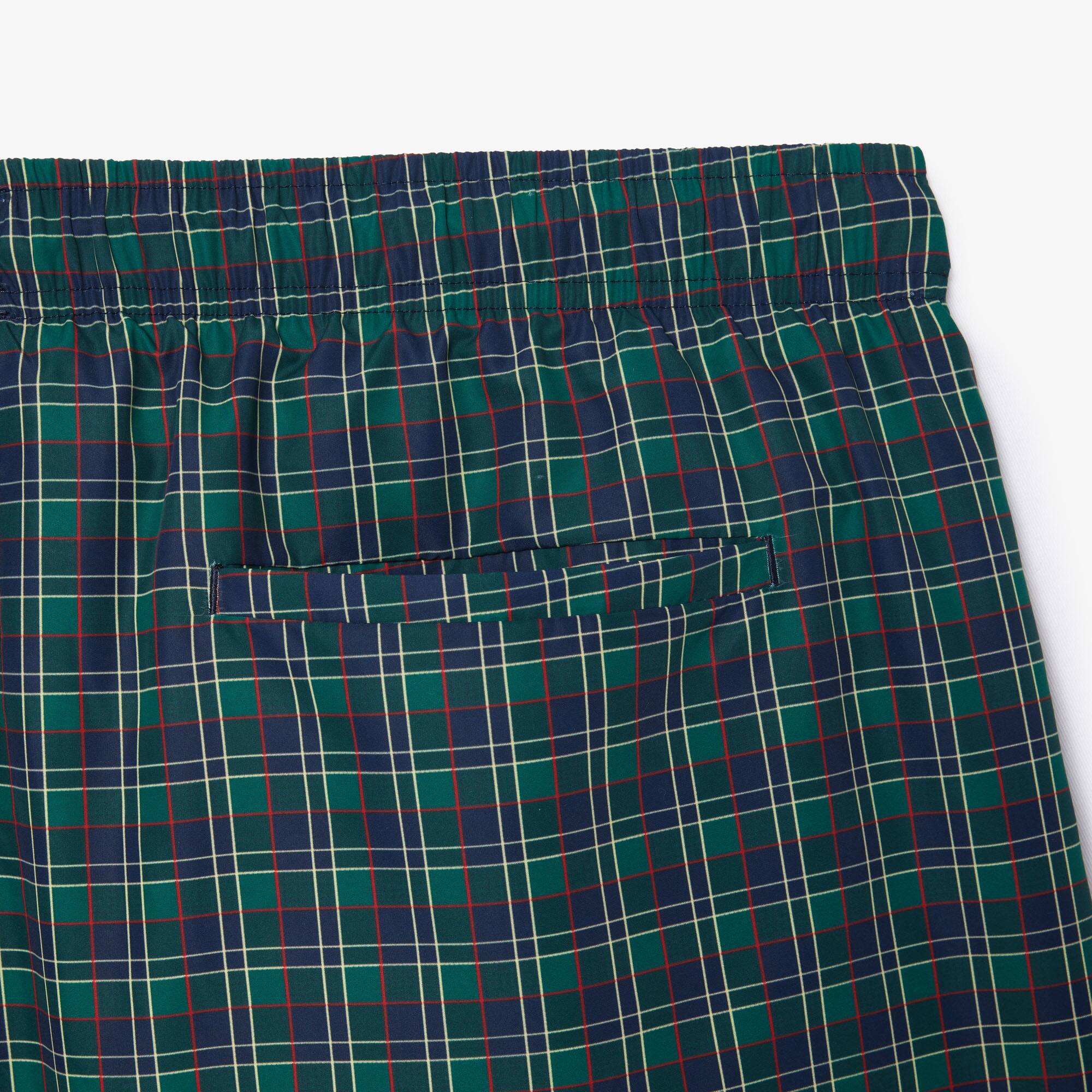 Kurze Badehose mit Aufdruck Badebekleidung - Blau - Lacoste - Herren