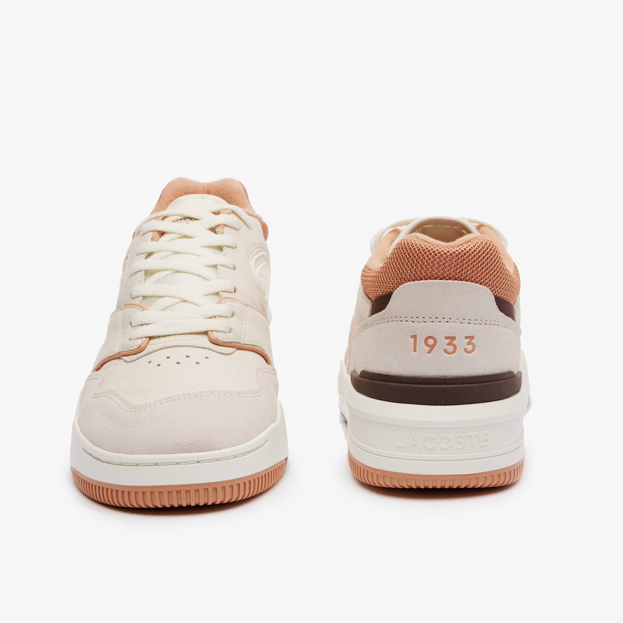 Herren-Sneaker Lineshot aus Leder mit Kontrast-Akzenten Sneakers - Weiss - Lacoste - Herren