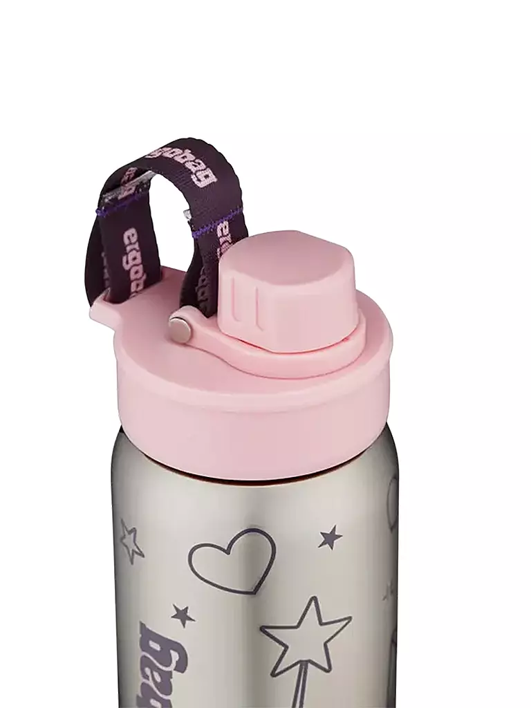 ERGOBAG Edelstahl Trinkflasche 0,5L Rosa rosa