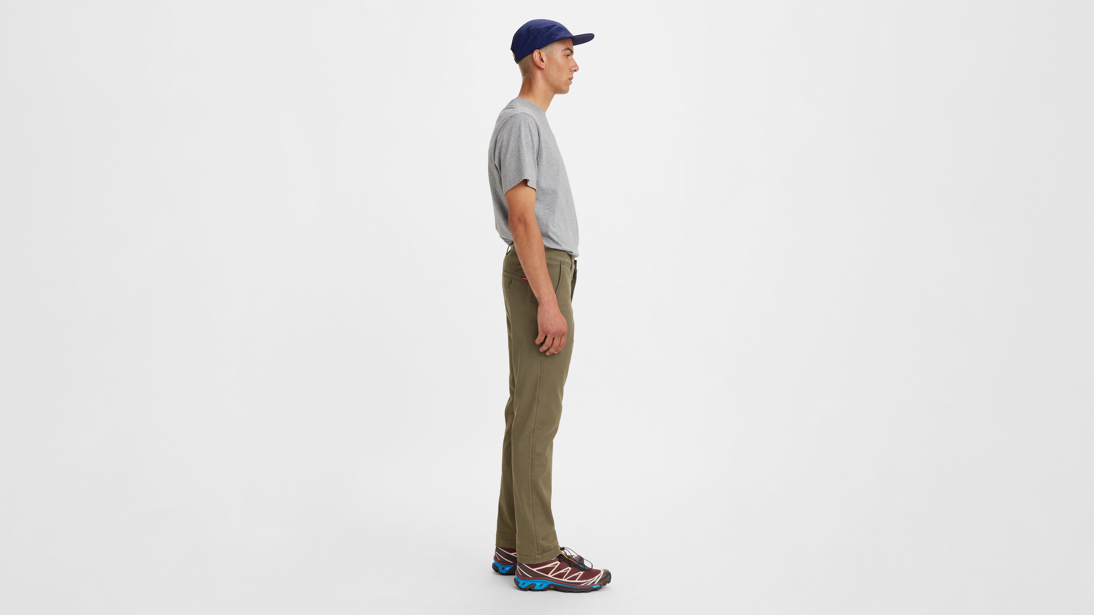 XX Chino standard III - Olive Night S Twll - Vert