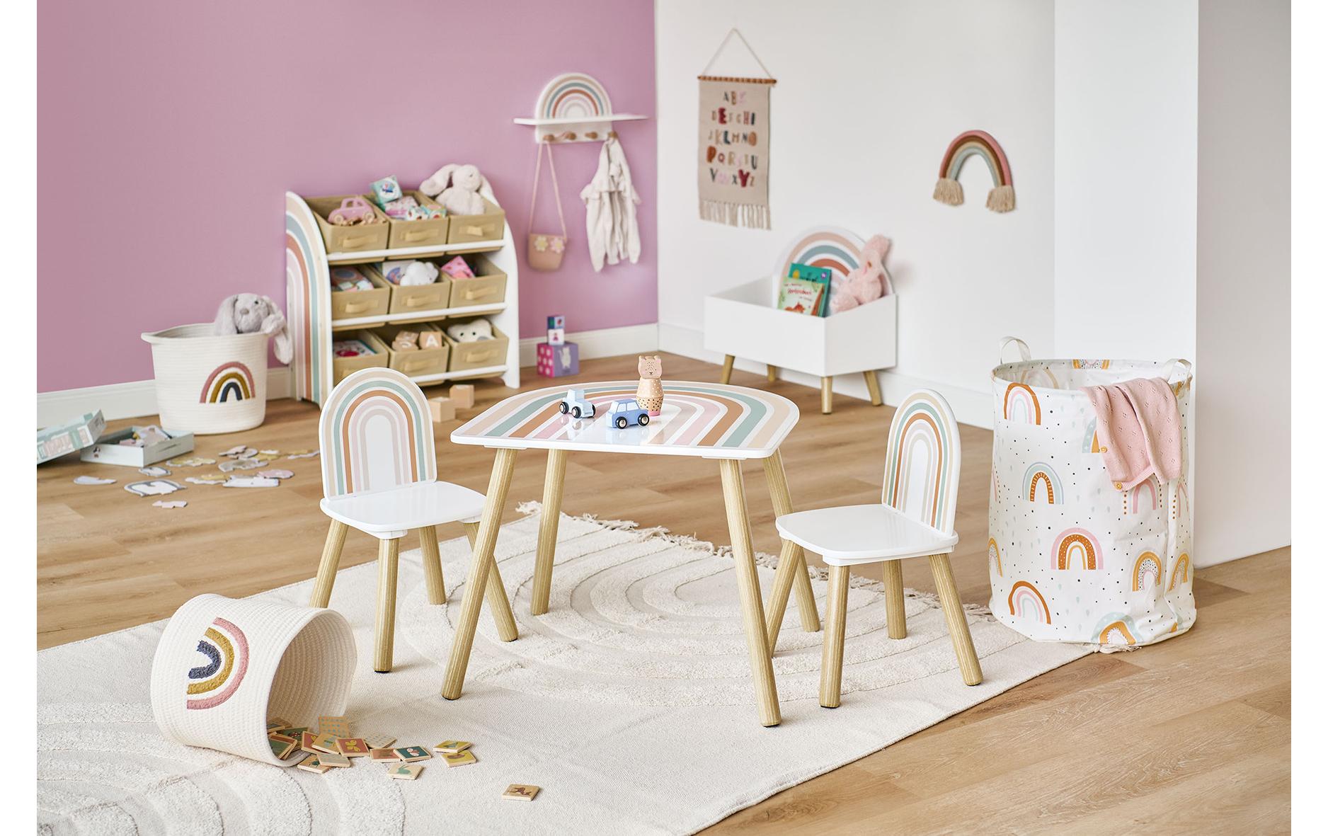 Wäschekorb Rainbow Canvas 38 x 48 cmWäschesammler für Kinderzimmer