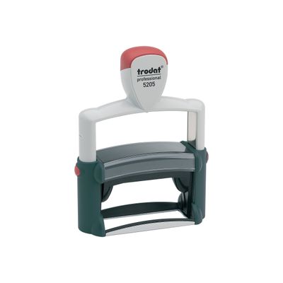 Trodat Professional 5205 - Tampon métallique - texte personnalisable - 6 lignes - zone d'impression 70 x 25 mm
