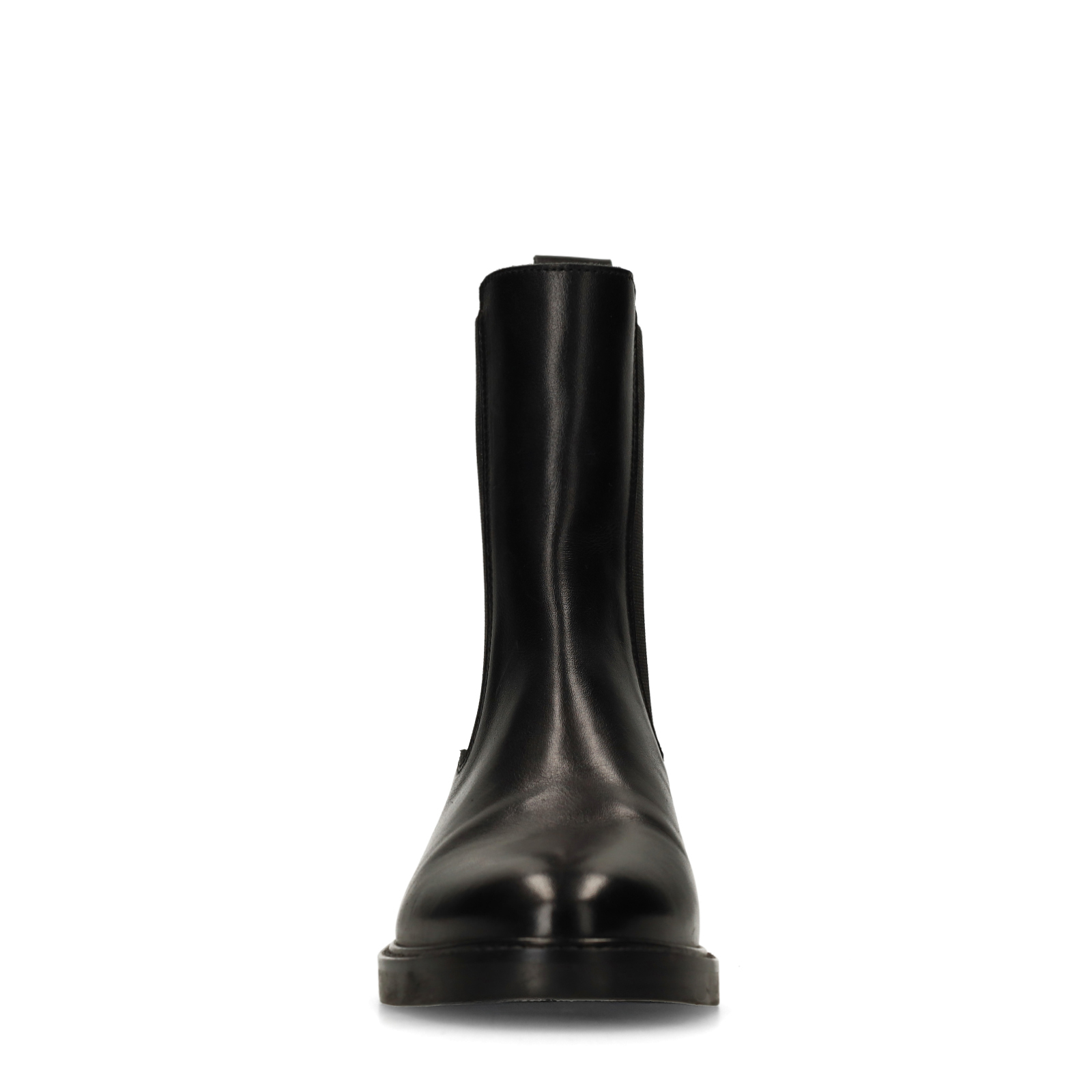 Zwarte leren chelsea boots