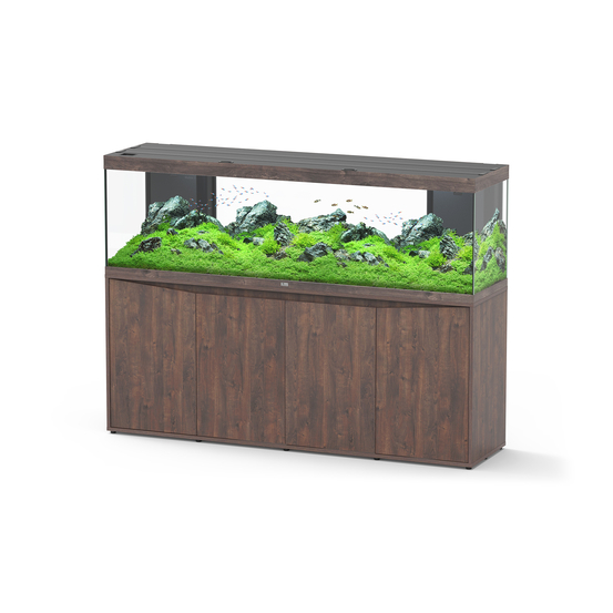 Aquarium équipé et meuble Splendid Led 2.0 Chêne Brun L200xP50xH61cm