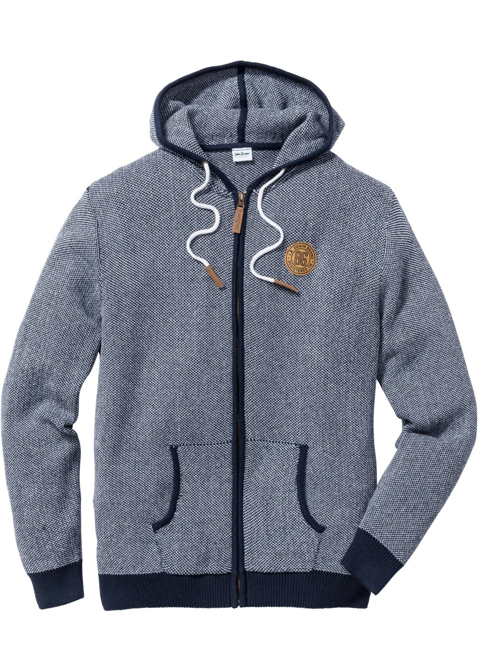 Gilet en maille avec détails contrastés