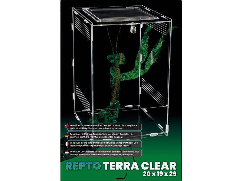 Repto Terrarium Plexi, 20 x 19 x 29 cm Terrarium für kleinere Terrarientiere